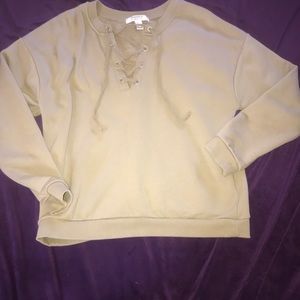 army green sweatshirt